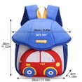thumbnail image 3 of Blue School Backpack | Kids Cartoon Backpack for Back to School | Cute School Backpack for Boys | Student Backpack for Little Kids 1 Pc, 3 of 8
