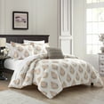 thumbnail image 4 of Chic Home Clarissa 4 Piece Comforter Set Floral Medallion Print Design Bedding - Decorative Pillow Shams Included, Queen, Cream, 4 of 6