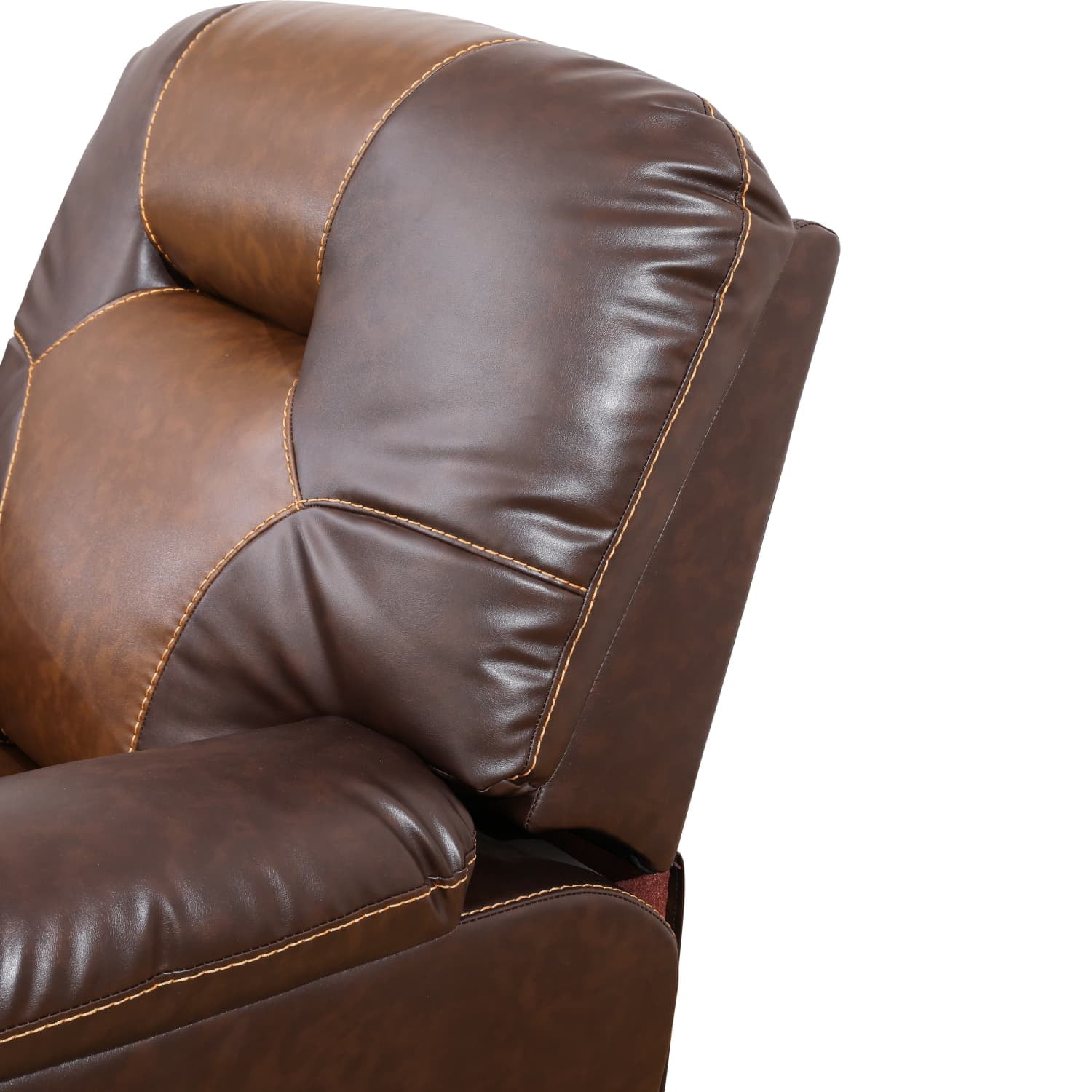 Bonded Leather Unit Sofa Chair - Modern Sofa with Intelligent Functions, Solid Wood Frame, and High-Quality Sponge for Living Room