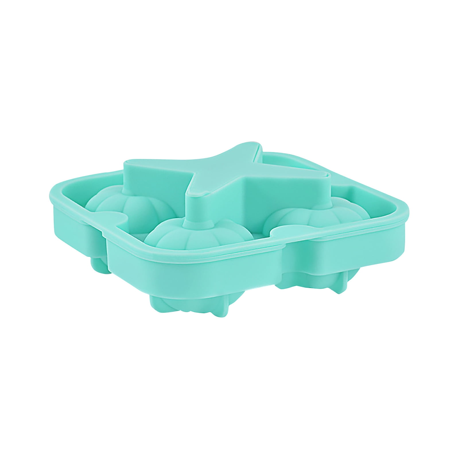 Miirene Ice Block Trays Pumpkin Ice Block Molds Reusable Silicone 4Ice