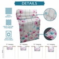 thumbnail image 6 of Blue Pink Flowers Table Runner 70 Inches Long Farmhouse Dress Scarves, Spring Garden Floral Gray Wooden Dining Tablerunner for Coffee Table/Kitchen Island/Party Décor, 13" x 70", 6 of 8