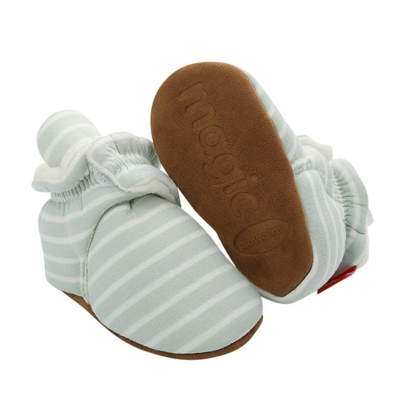 MHZLDYZ Baby Shoes 9-79 Months Boy Warm Stay Winter Infant Girl Baby Shoes Crib Fleece Boy Slipper Non-Slip On Bootie Baby Shoes Infant Shoes 6-12 Months Infant Shoes 12-18 Month (Green,9-12 Months)