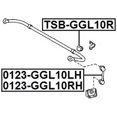 thumbnail image 2 of Febest REAR RIGHT STABILIZER LINK # 0123-GGL10RH OEM 48802-48010, 2 of 2