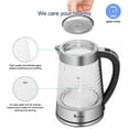 thumbnail image 3 of Winado 1100W Electric Kettle with 2.2L Capacity,Borosilicate Glass Tea Kettle with BPA Free, 3 of 9