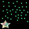 thumbnail image 4 of Pegatina de pared,Resplandor En La Oscuridad 3D Estrellas Pegatinas de Pared 100 Unids Luminoso Fluo Tomshoo Rosa, 4 of 7