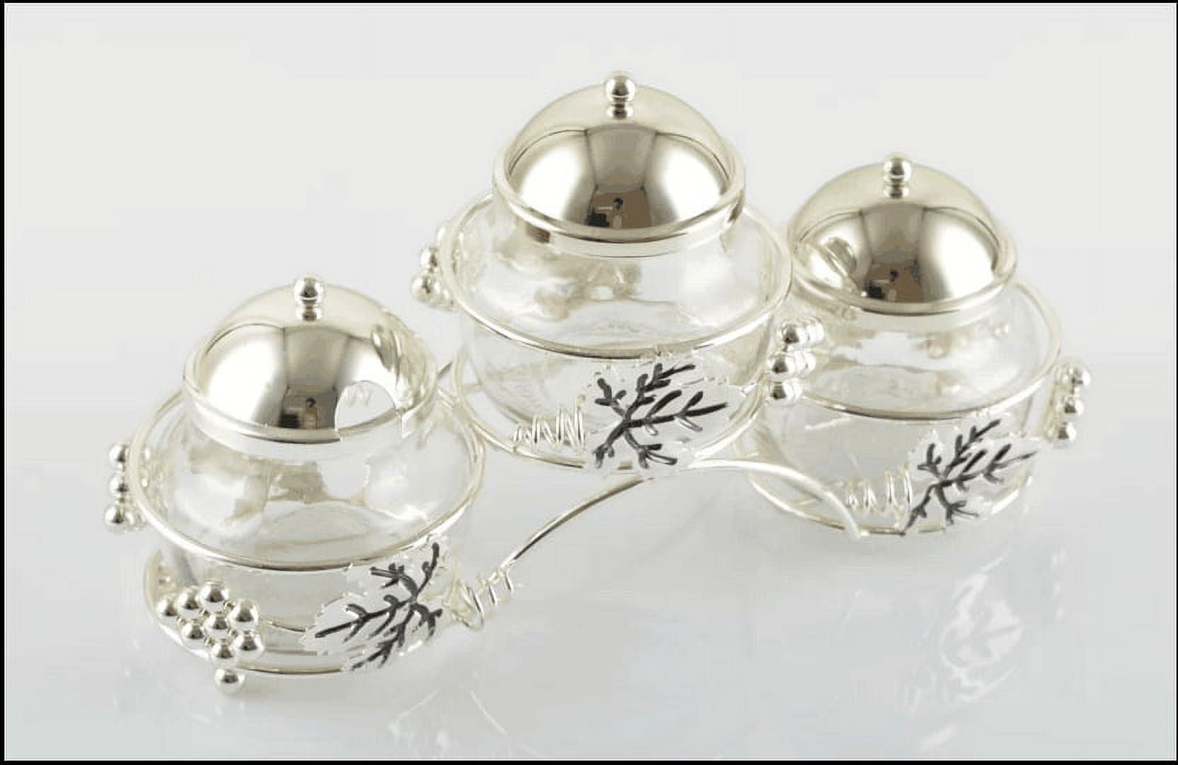 Smarten Glass Spice Bottles Jar Seasoning Box 3 Piece Kithen Spice Storage Salt Peper Cumin Powder