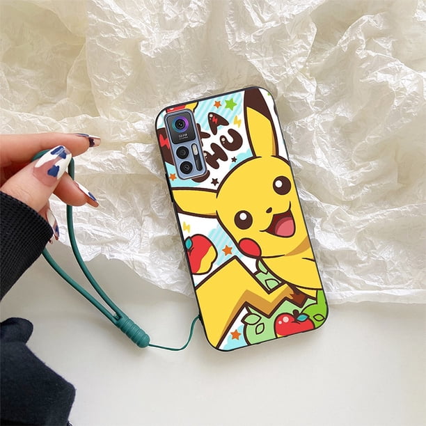 TCL 30 30XE 30T SE 30E 305 306 5G T603DL Pikachu stitch Funda Para Teléfono Cómoda Sensación Cordón Cubierta