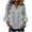 Gray2, variant on APEXFWDT Womens Cotton Linen Button Down Shirt Plus Size Casual Short Sleeve Loose Fit Collared Work Blouse Tops with Pocket,XXL,Green