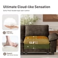 thumbnail image 3 of Sophia&William 123.6"L Modular Sectional Sofa Sets, Modern Chenille Couch 4-Seat Deep Sofa 3 Pillows & Ottomans for Living Room,Grayish Brown, 3 of 9