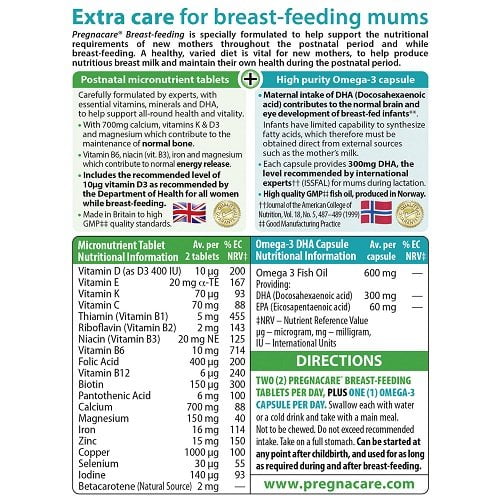 Vitabiotics Pregnacare Breast Feeding 84 Tablets Walmart Com