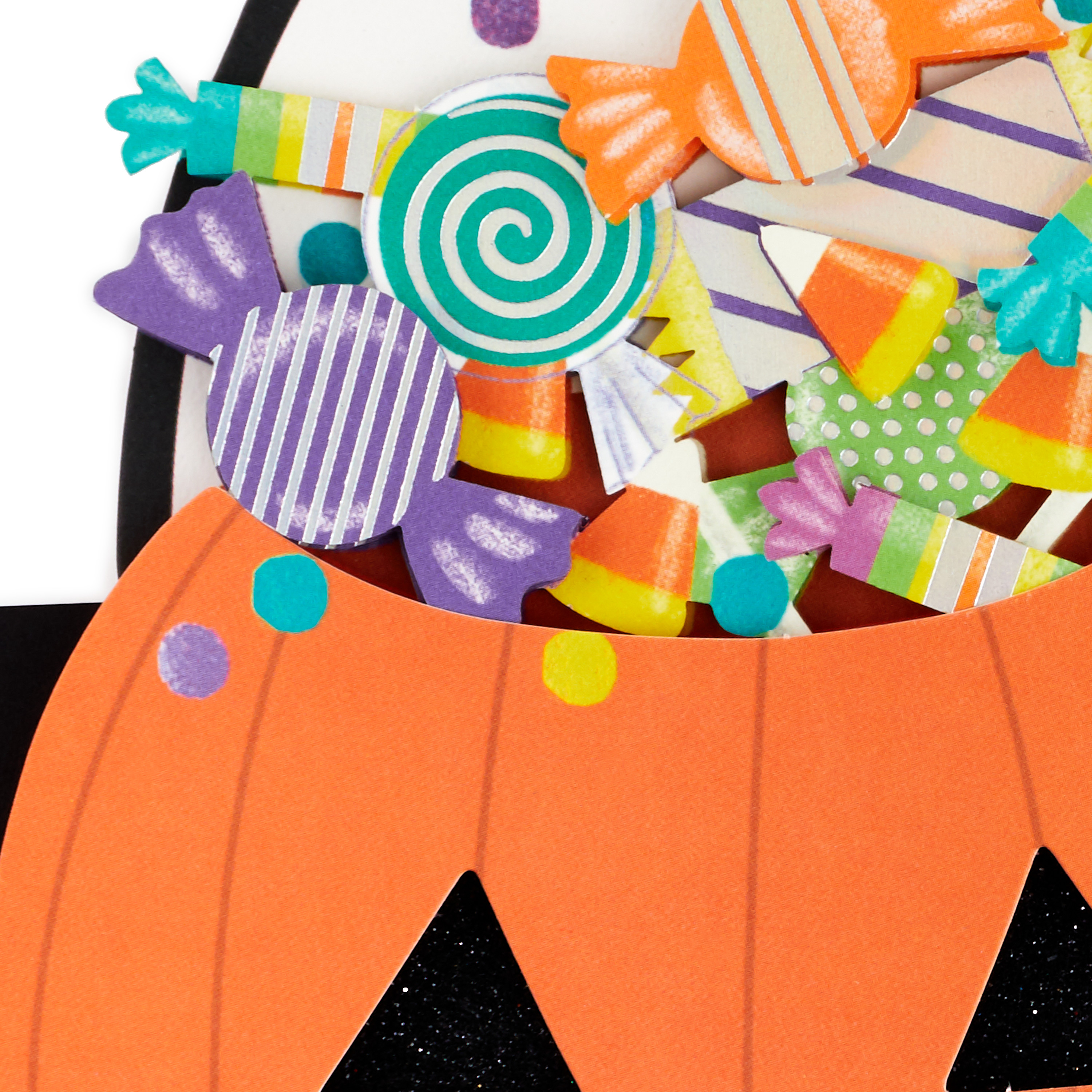 Hallmark Signature Halloween Greeting Card (Pumpkin with Candy)