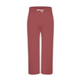 thumbnail image 6 of Open Bottom Active Sweatpants Boys Soft Fleece Cotton Blend Pull On Straight Leg Sweats 3-15Y, Watermelon Red, 6 of 9