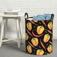 thumbnail image 5 of yellow Pepper red Laundry Basket, Laundry Hamper Waterproof Laundry Bag Clothes Hamper Laundry Bin with Handles for Bedroom, Living Room, Kids Room-#, 5 of 5