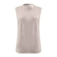 thumbnail image 3 of Fnooota Women's Plus-size Tank Tops, Casual Sleeveless Loose Fit Summer Tops V-Neck Tops Khaki Size L-5XL, 3 of 3