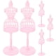 thumbnail image 1 of Doll Clothes Mannequin Plastic Stand for Storage Use 5Pcs Pink Mini Models, 1 of 4