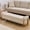 Beige, variant on BaseBeauty 67" King Size End of Bed Storage Bench, Storage Bench for Bedroom with Golden Legs, Teddy Upholstered Storage Bench, White