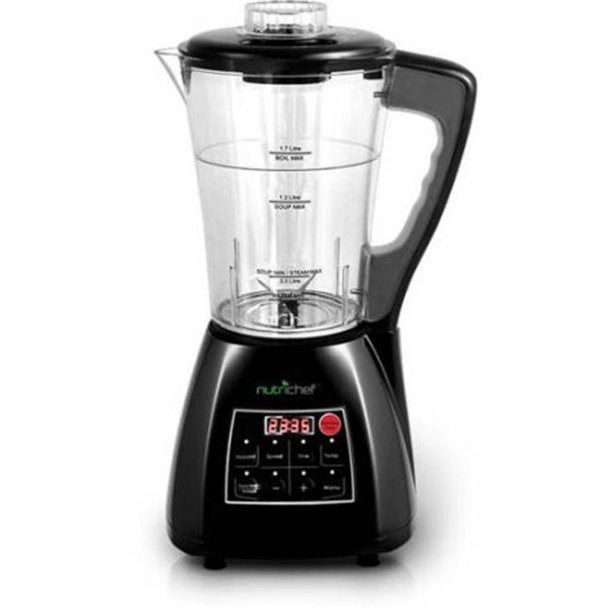 Nutrichef PKSM240BK Electronic Soup Cooker & Blender, Black Walmart