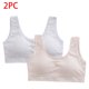 thumbnail image 2 of Odeerbi 2 Pack Niñas Bras de Entrenamiento 10-16 Años, Bras Deportivos Sin Alambre de Algodón Con Almohadillas Ropa Interior de Desarrollo de La Pubertad Respirable, 2 of 5