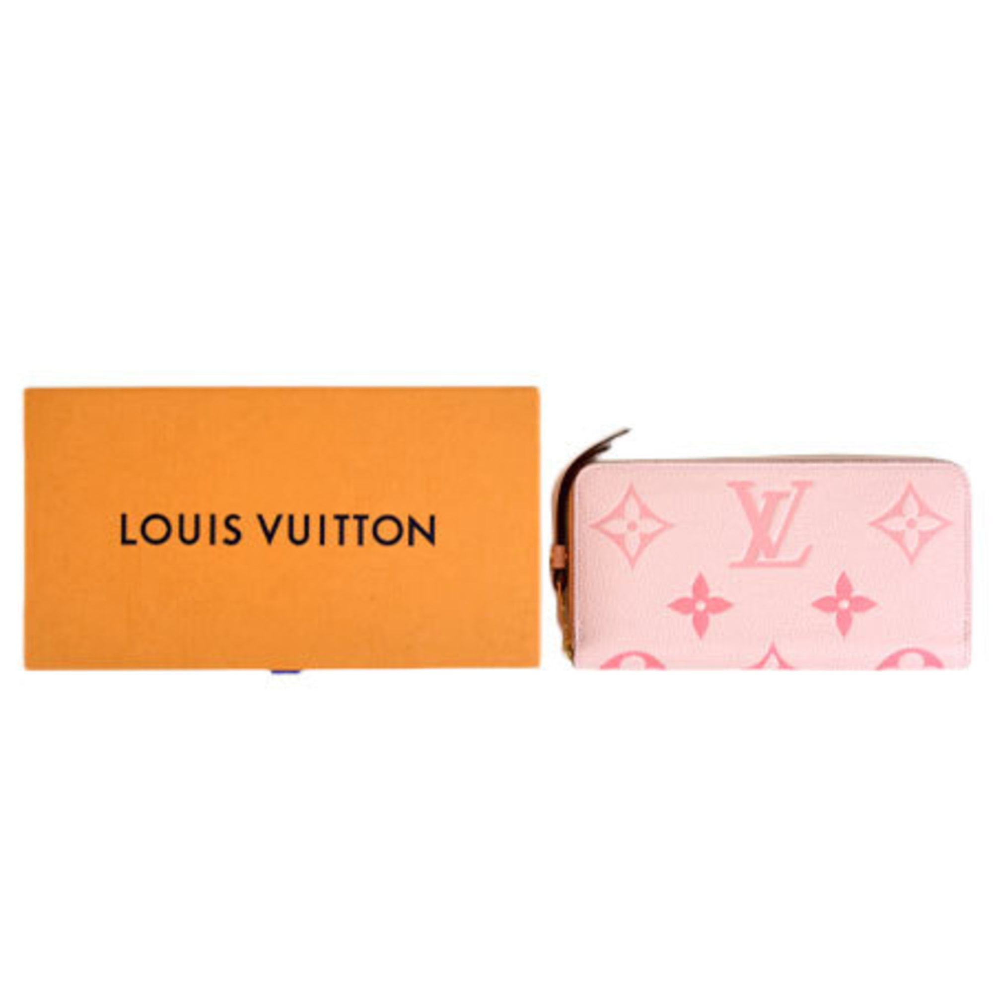 LOUIS VUITTON M80403 Monogram Empreinte By the-Pool Zippy Wallet Pink