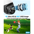 thumbnail image 2 of OOSSXX 4K PoE PTZ Security Camera System, Auto Tracking, 4CH 1TB HDD, 2 of 14