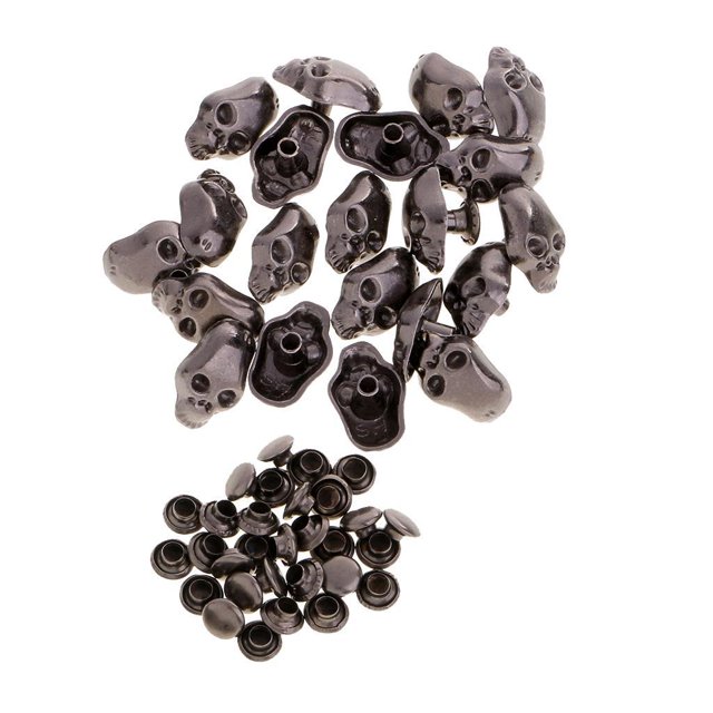 20 Juegos de Botones de Remaches de para Manualidades de Bricolaje Decoración de Bolsos de material cuero 9x14mm perfecl Punk Remaches