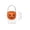 M, variant on Halloween Plastic Pumpkin Bucket, Orange, Durable, Round, Plastic, Perfect for Trick or Treating, Party Favors, and Home Decor