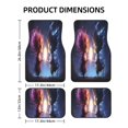 thumbnail image 2 of Cauagu Dreamy Forest Elf Pattern Car Floor Mat Set of 4,Car Carpet Mats Car Mats with Anti-Slip Backing & Driver Heel Pad Universal Fit for Cars/Trucks/SUV/Vans, 2 of 6