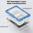 thumbnail image 3 of Funda para Samsung Galaxy Tab A11 Plus de 11 pulgadas (2025) y A9 Plus de 11 pulgadas (2023), resistente, a prueba de golpes, con soporte giratorio de 360° y correa de mano/bandolera., 3 of 9