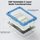 thumbnail image 3 of Funda para Samsung Galaxy Tab A11 Plus de 11 pulgadas (2025) y A9 Plus de 11 pulgadas (2023), resistente, a prueba de golpes, con soporte giratorio de 360° y correa de mano/bandolera., 3 of 9