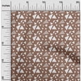 thumbnail image 2 of oneOone Rayon Brown Fabric Geometrical Craft Projects Decor Fabric Printed By The Yard 56 Inch Wide-aA, 2 of 5