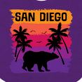 thumbnail image 4 of Inktastic San Diego California Sunset Boys or Girls Baby Bib, 4 of 4