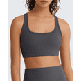 thumbnail image 5 of G4Free BareFeel Square Neck Sports Bra Padded for Women - Strappy Y Back Crop Tank Tops Workout Camisole, 5 of 7