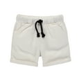 thumbnail image 2 of HILEELANG Baby Boys' Shorts 2-Pack Chino Short Summer Cotton Casual Pants with Pockets White Red 2t, 2 of 5