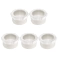 thumbnail image 1 of Uxcell 5 Pcs Polyvinyl Chloride Reducer Bushing G2" Male Thread to G1-1/2" Female Thread White, 1 of 7
