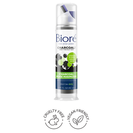 Biore Charcoal Pore Minimizer for Oily Skin, 3.11 fl oz