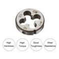 thumbnail image 3 of Uxcell M11 x 1 Threading Die and 30mm (M10-M11) Round Holder Die Stock Wrench Set, 3 of 7