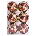 thumbnail image 2 of Qocolhg 2.36 inch Christmas Ball Ornaments Set, 6 Pcs Xmas Tree Ornaments Decoration, Shatterproof Large Decorative Hanging Balls with Loop for Christmas Party Holiday Wreath Garland Home Decor, 2 of 3