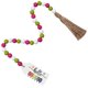 thumbnail image 3 of Wood Hanging Beaded Decoration Multi Wall Hanging Ornament DIY Tassel Pendent Perfect DIY Gift, 3 of 5