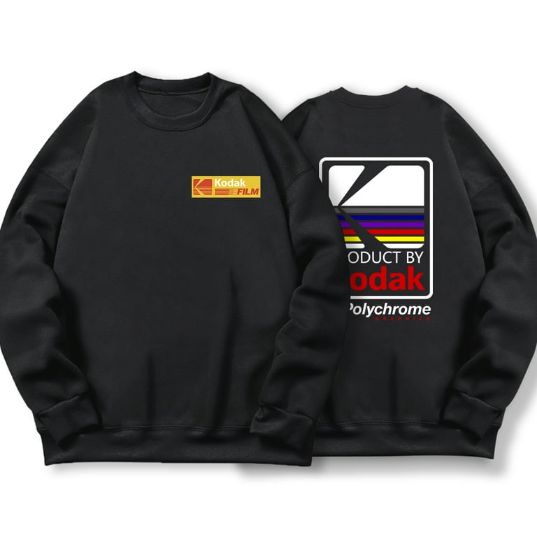 FJ01 Vintage Digital Art Kodak Polychrome Men S Sweatshirt Fashion Warm Hooded Autumn Casual Hoodies Autumn Streetwear