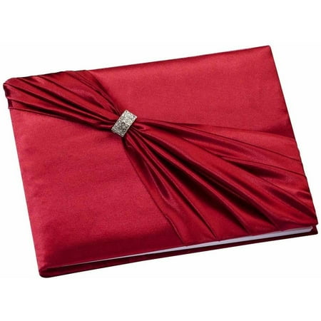 Lillian Rose Red Satin Sash Guest Book