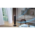 thumbnail image 6 of Better Homes & Gardens 40'' 5-Speed Oscillating Tower Fan with Remote Control, 3 Wind Modes, 12H Timer, Walnut & Black, 6 of 8