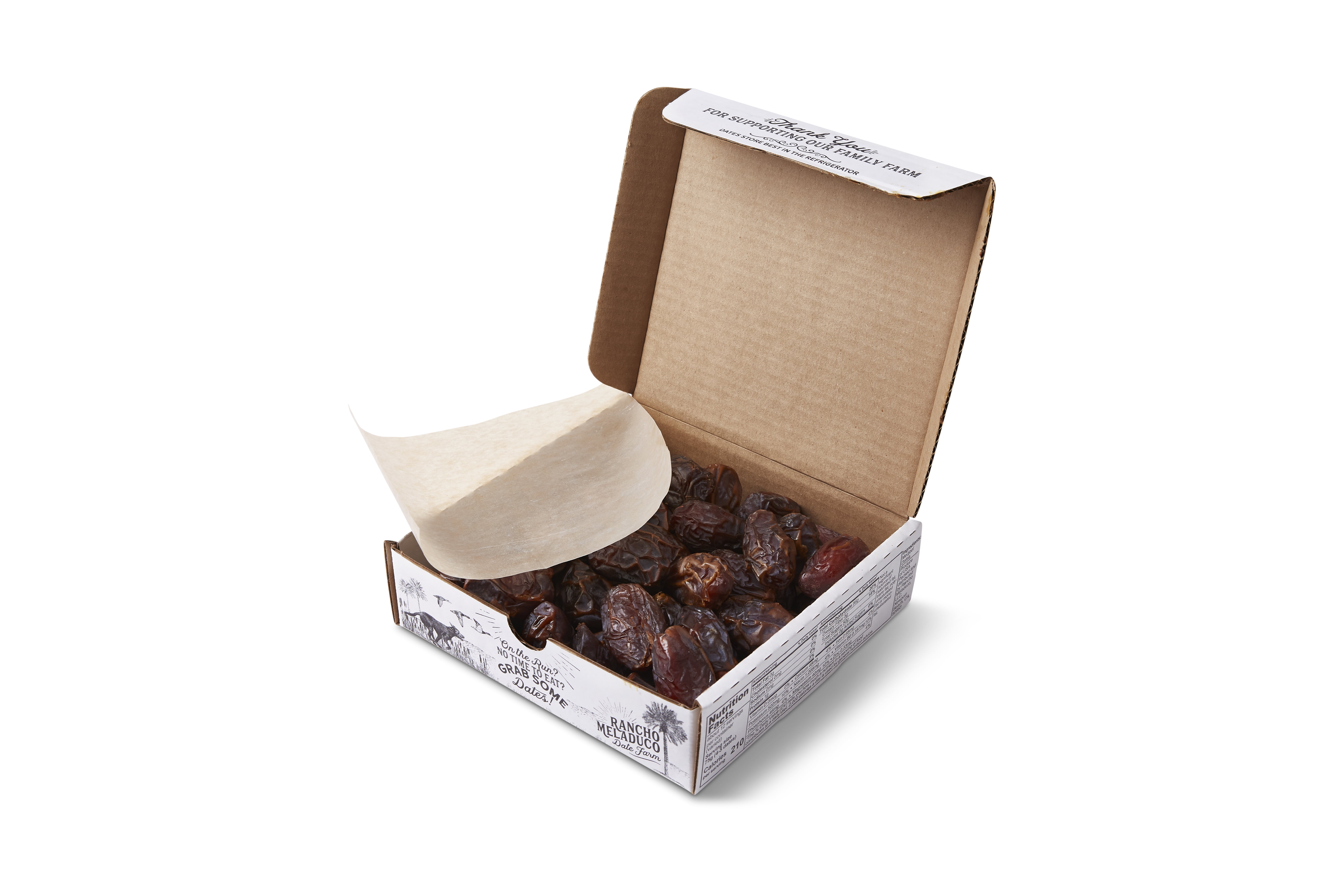 Rancho Meladuco Date Farm Organic Medjool Dates, Whole Un-Pitted, 2 lb. Box