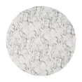 thumbnail image 3 of Mantel redondo de vinilo de PVC, resistente a las manchas, impermeable, color mármol blanco 36 a 44 pulgadas, 3 of 8