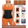 thumbnail image 3 of Faja reductora de sudor para mujer, faja de entrenamiento para sauna, faja abdominal, faja moldeadora de cuerpo, faja deportiva (extragrande), 3 of 4