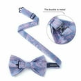 thumbnail image 6 of HISDERN Bow Ties for Men Pre-tied Paisley Bow Ties Pocket Square Set Men's Bowtie Wedding Party, 6 of 7