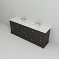 thumbnail image 6 of Dukes 84 in. W x 22 in. D Espresso Double Bath Vanity, Cultured Marble Top, and Faucet Set, 6 of 9