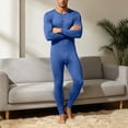 thumbnail image 6 of Xdegoge Mens Union Suit One Piece Pajamas Thermal Henley Sleepwear Button Down Long Johns Full Body Jumpsuit Casual Comfy Nightwear Loungewear Base Layer, 6 of 9