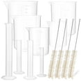 thumbnail image 4 of Raindrops Lab Beakers Set with Clear Plastic Graduated Cylinders for Liquid Measuring, Ideal for Students, 13 Pieces, 4 of 8