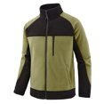 thumbnail image 1 of Men's Softshell Jacket with Hood Windproof Thermal Lined Outdoor Winter Coat for Hiking Camping, 1 of 3