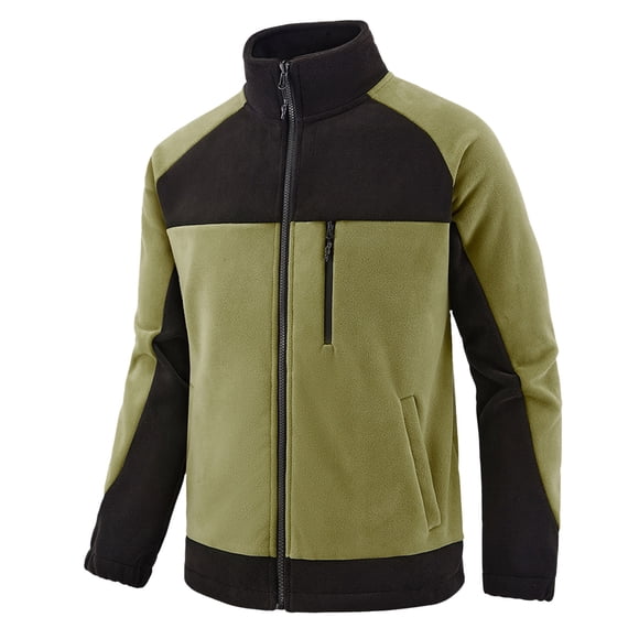 Men's Softshell Jacket with Hood Windproof Thermal Lined Outdoor Winter Coat for Hiking Camping